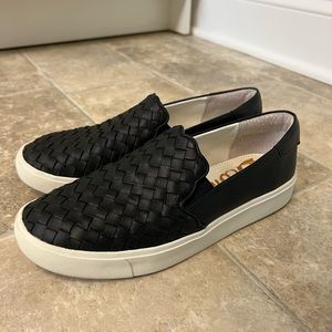 Sam Edelman leather upper slip on tennis shoe.